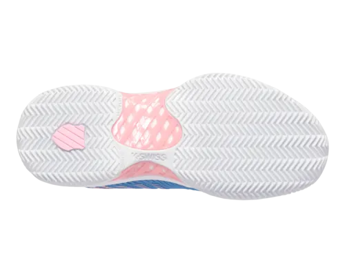 K-Swiss Women's Hypercourt Express 2 Hb Silver Lake Blue White Orchid Pink Shoes