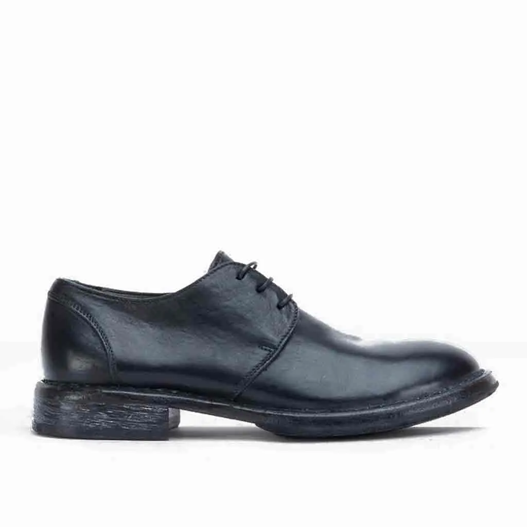 MOMA Italian Lace-Up Oxford - Black