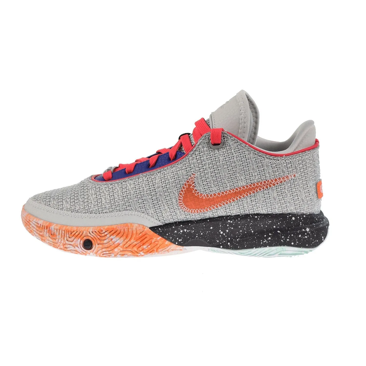 Nike LeBron XX Big Kids' Shoes Light Silver-Hyper Royal-Lemon Chiffon