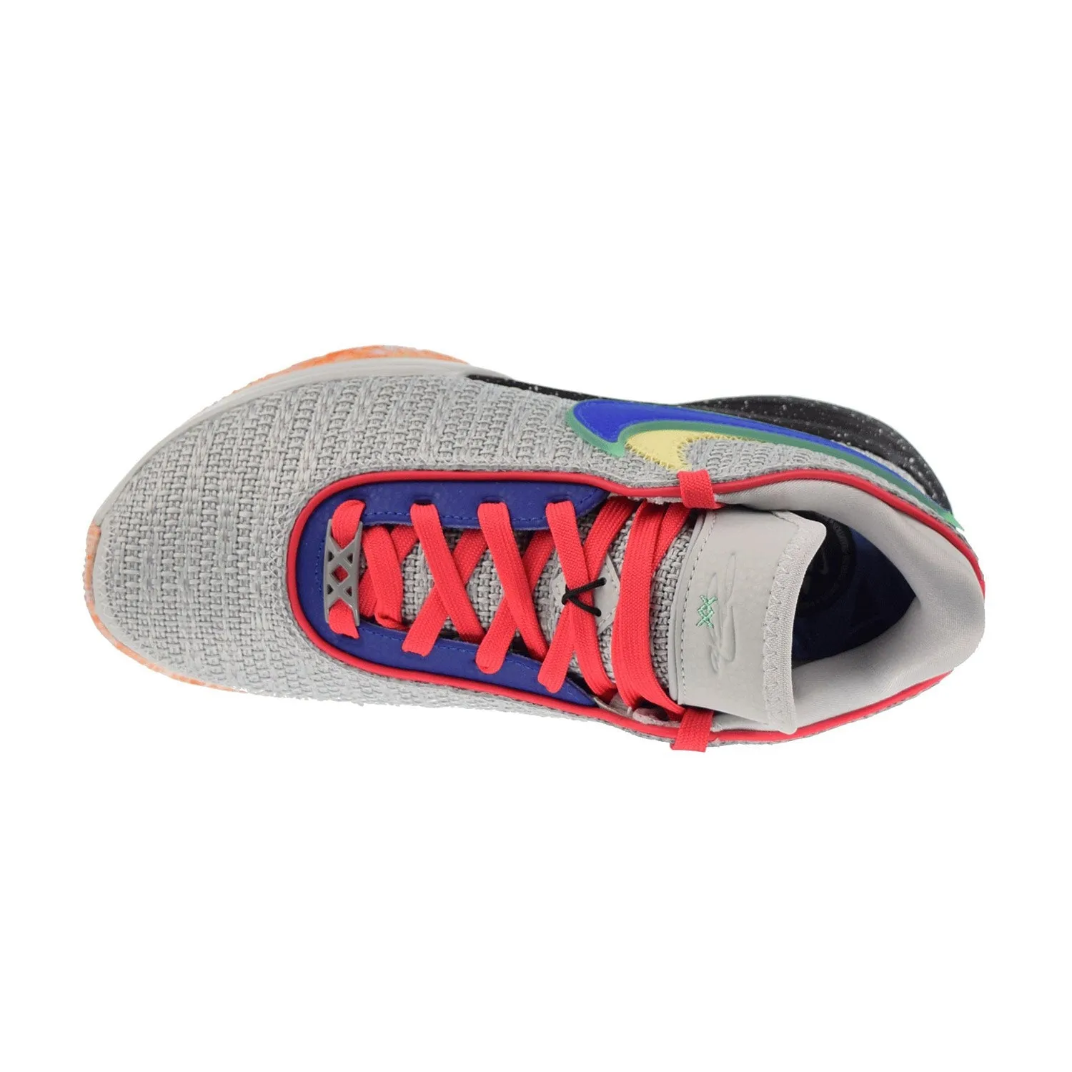 Nike LeBron XX Big Kids' Shoes Light Silver-Hyper Royal-Lemon Chiffon