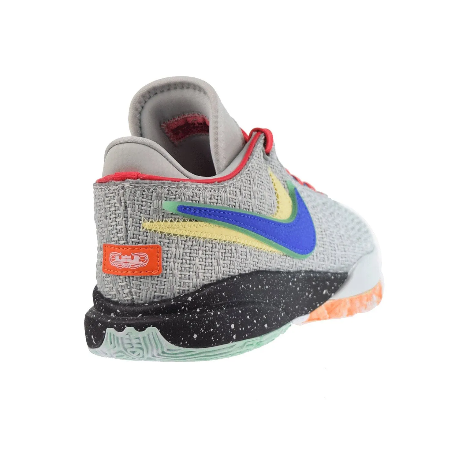 Nike LeBron XX Big Kids' Shoes Light Silver-Hyper Royal-Lemon Chiffon