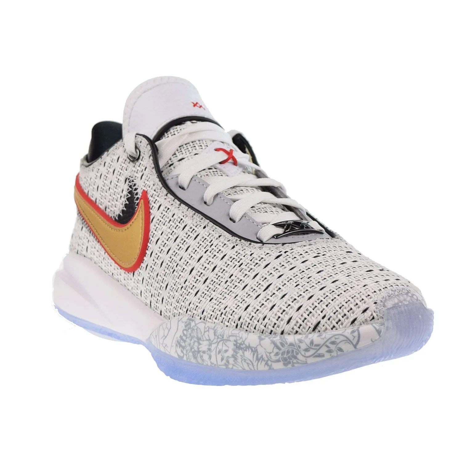 Nike LeBron XX Big Kids' Shoes White-Metallic Gold-Black