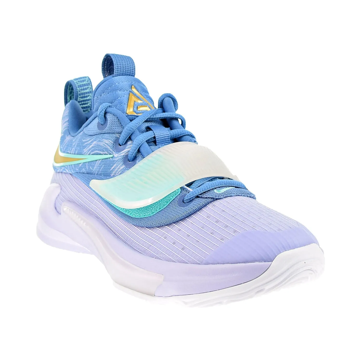 Nike Zoom Freak 3 GS Big Kids' Shoes Dutch Blue-Metallic Gold-Ghost