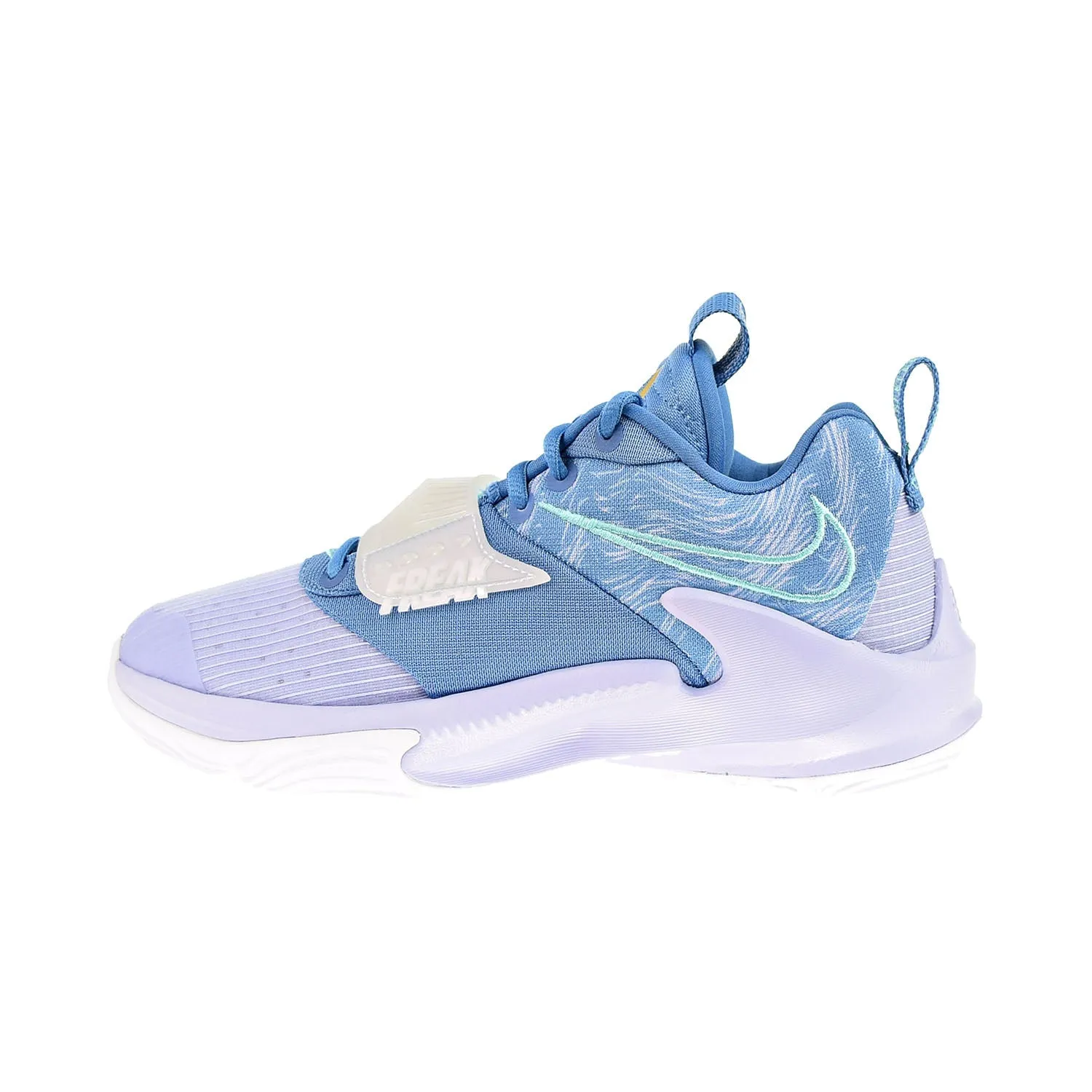 Nike Zoom Freak 3 GS Big Kids' Shoes Dutch Blue-Metallic Gold-Ghost