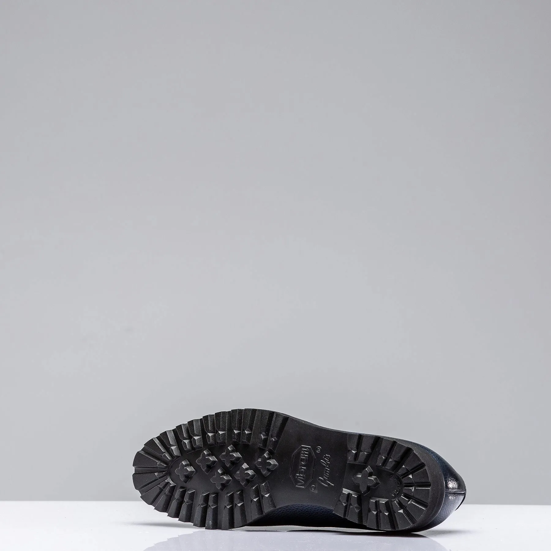 Norman Vilalta Pebble Grain Derby Loafer in Blue