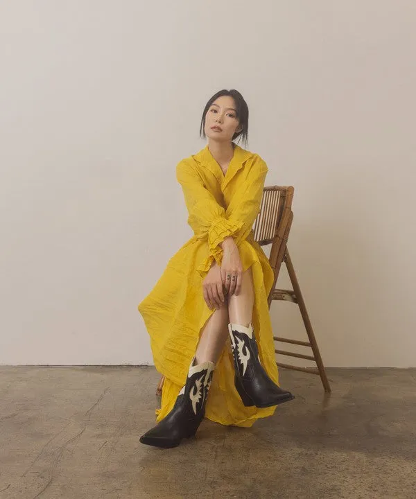 OASIS SOCIETY Houston Layered Panel Cowboy Boots