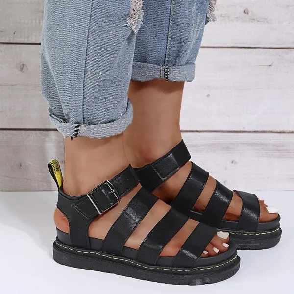 Purpdrank - White Casual Patchwork Solid Color Round Comfortable Out Door Shoes