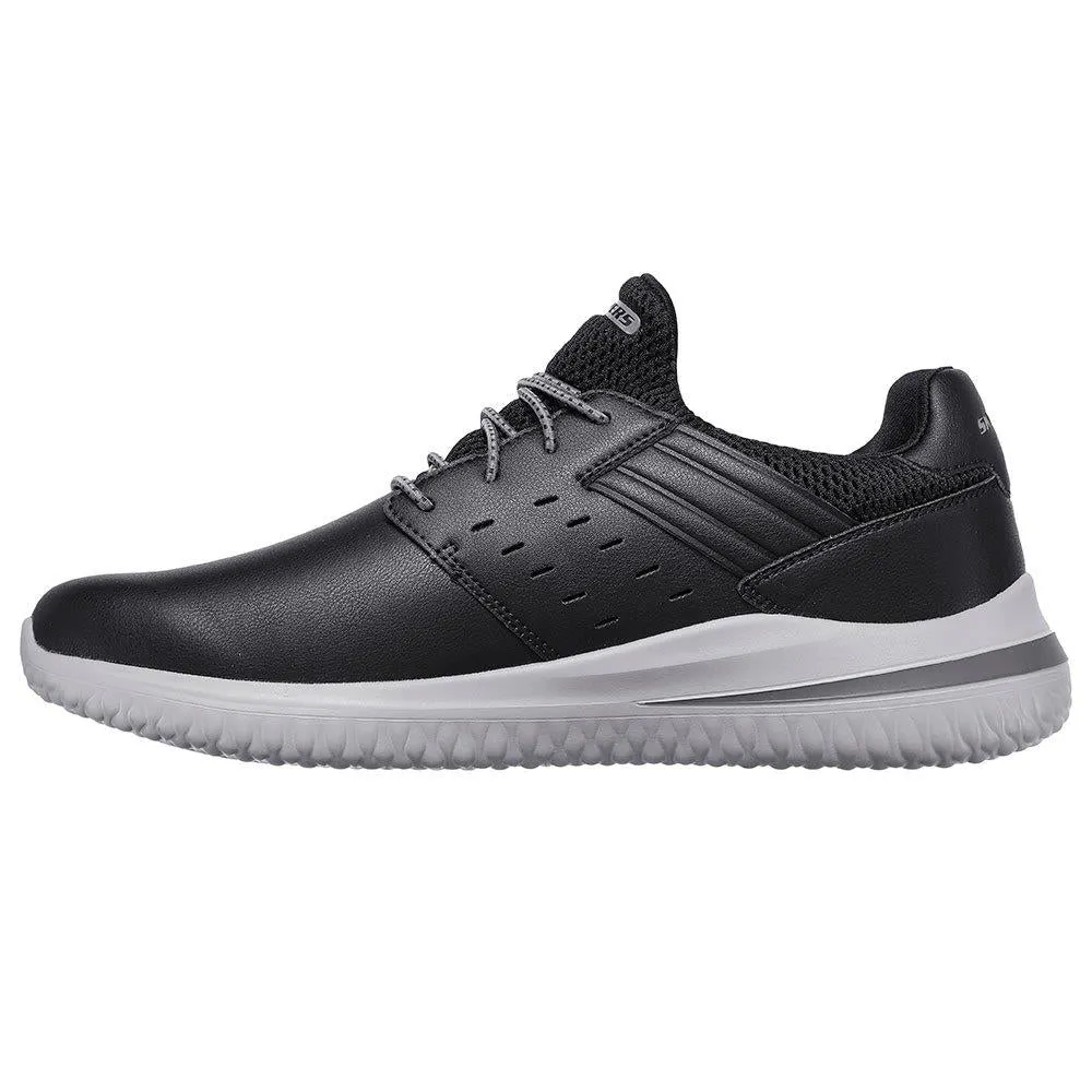 Skechers Men's Delson 3.0 Ezra Sneaker Fit Shoes in Black 7 to 13