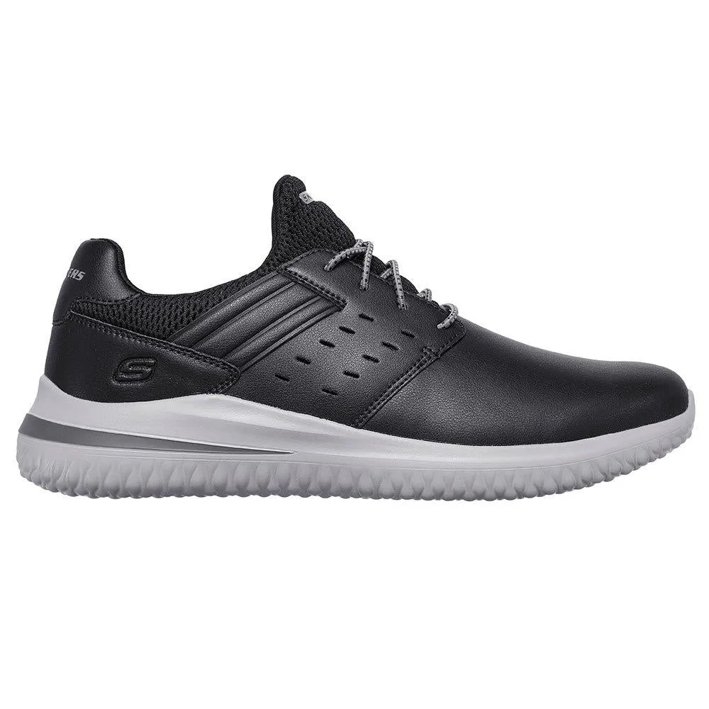 Skechers Men's Delson 3.0 Ezra Sneaker Fit Shoes in Black 7 to 13