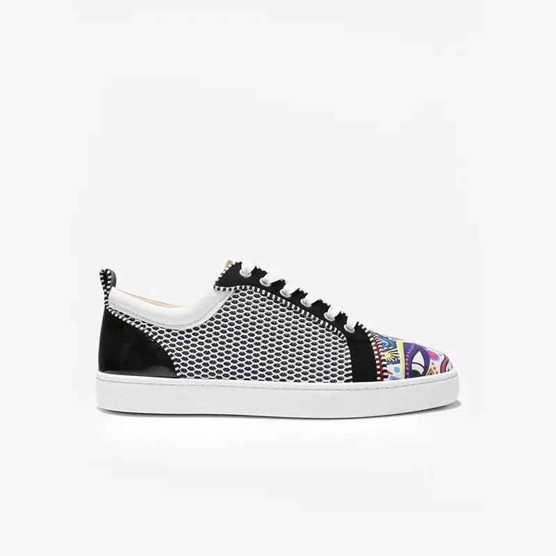 Vibrant Patterned Low-Top Sneakers