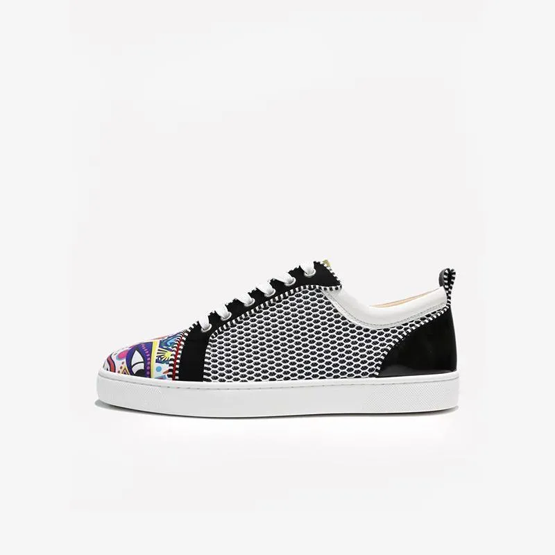 Vibrant Patterned Low-Top Sneakers