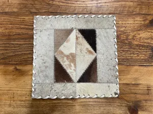 Vintage  Cowhide Patchwork Table Place Mat  #6344