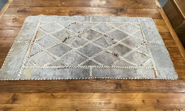 Vintage Cowhide Patchwork Table Runner  #6338