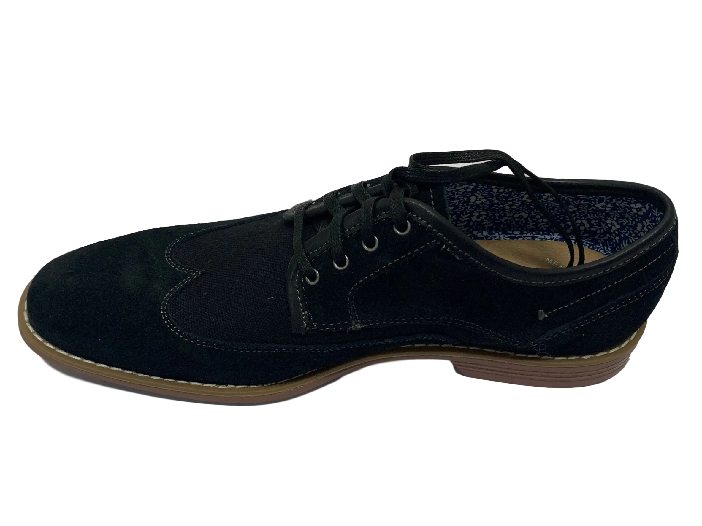 Wickley Wingtip Oxford Black Suede Suede Stacy Adams
