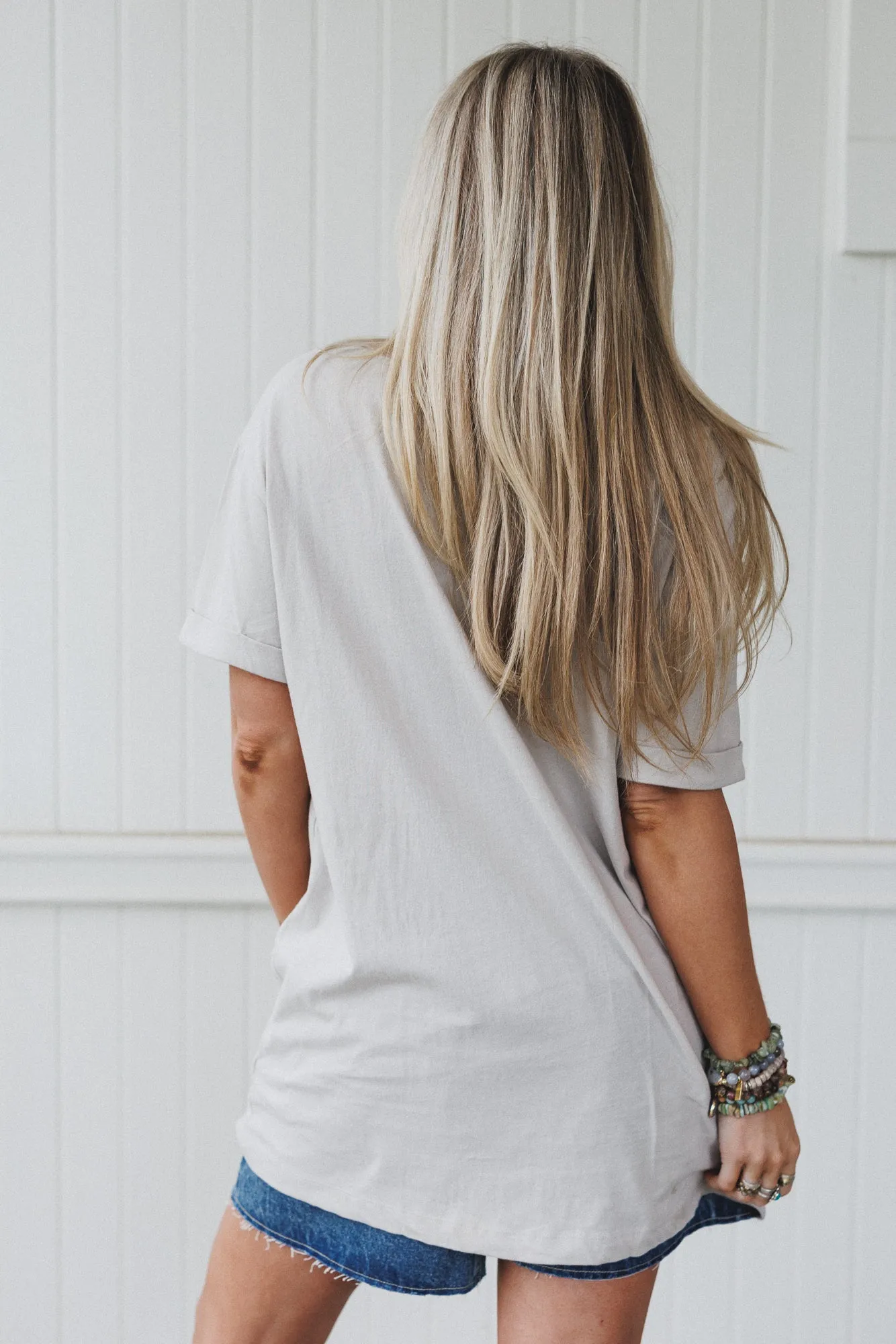 Wild West Love Graphic Tee - Gray