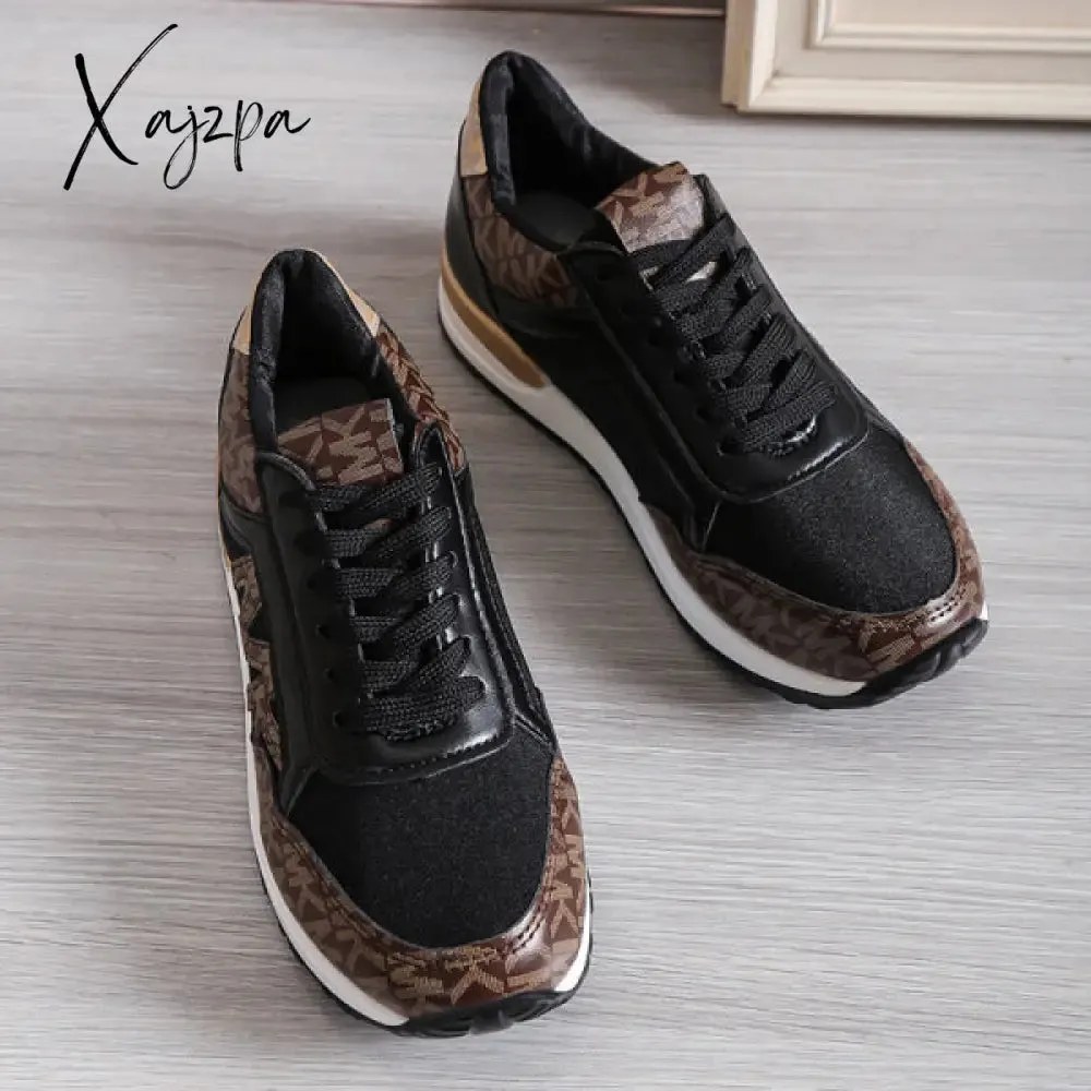 Xajzpa - Black Casual Sportswear Daily Patchwork Printing Round Comfortable Out Door Sport Shoes