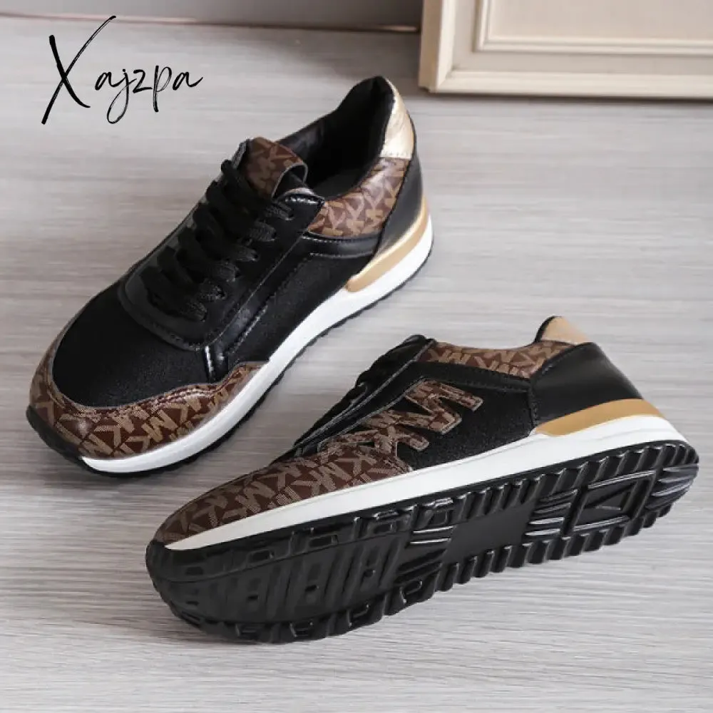 Xajzpa - Black Casual Sportswear Daily Patchwork Printing Round Comfortable Out Door Sport Shoes